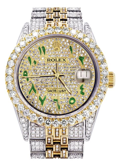 iced out two ton rolex|fully iced out rolex watch.